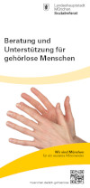 Titelbild der Broschüre: Beratung und Unterstützung für gehörlose Menschen