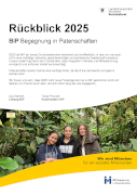 Titelbild der Broschüre: BiP Begegnung in Patenschaften Jahresbericht 2025